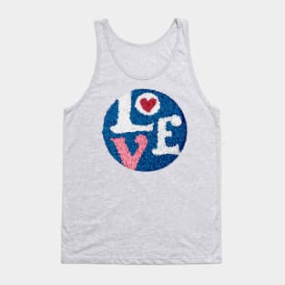 Love - Melted Plastic Popcorn art Tank Top